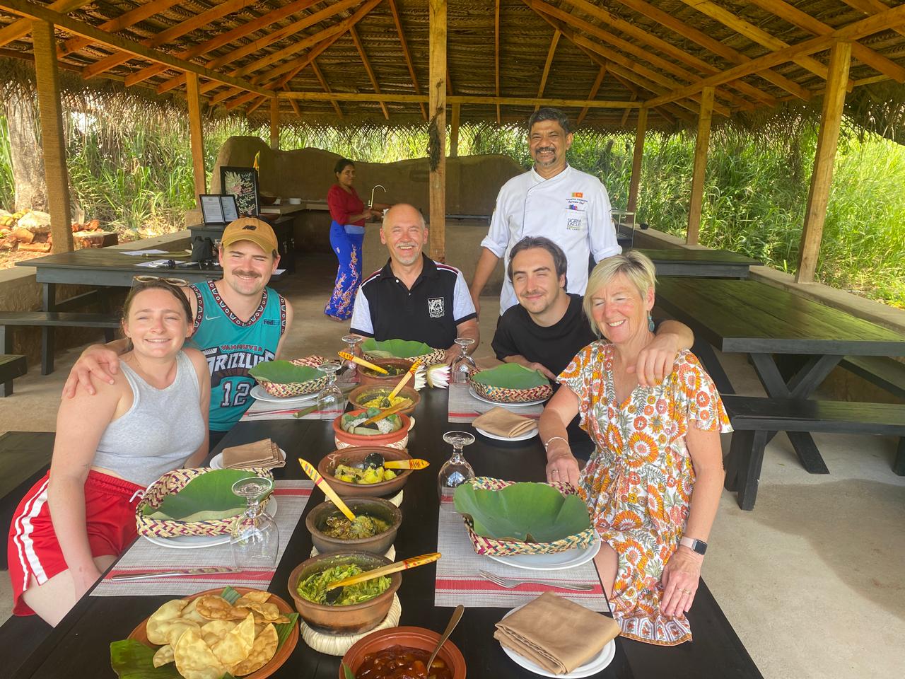 Traditional Sri Lankan village dining experience