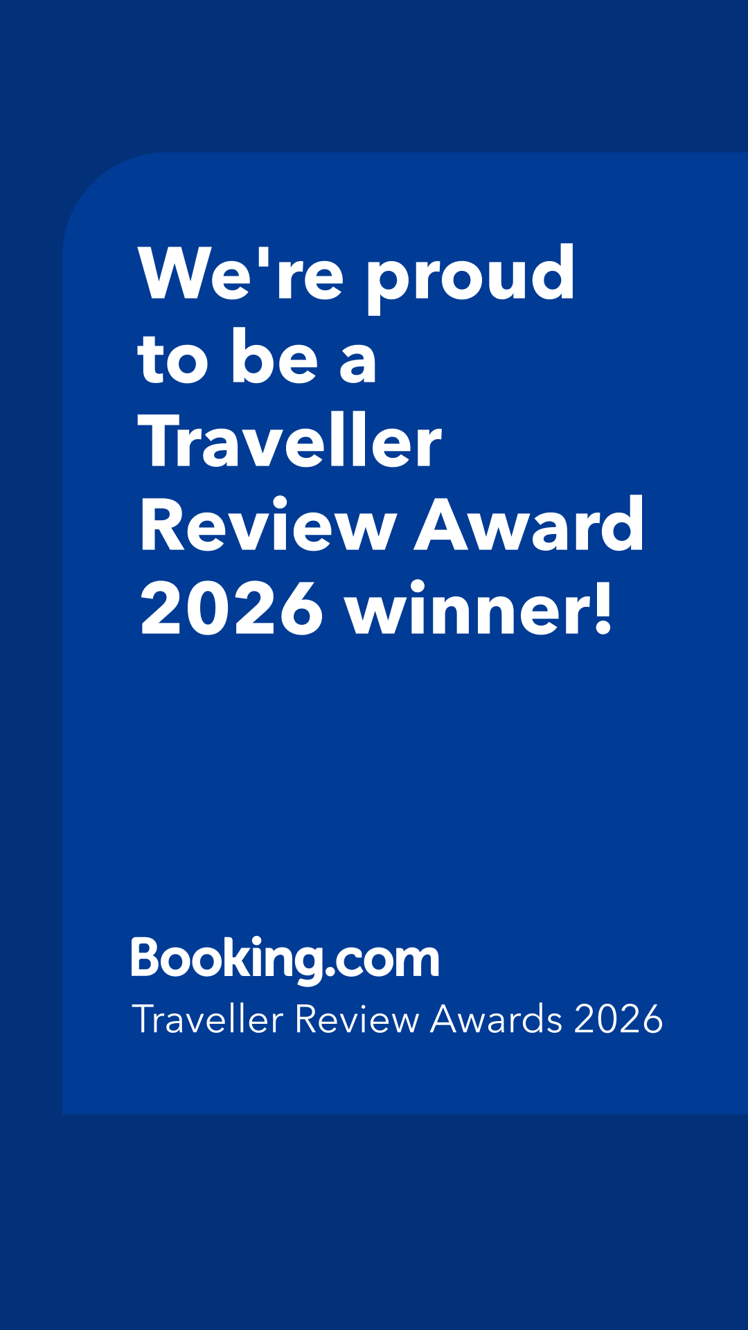 Booking.com Traveller Review Award